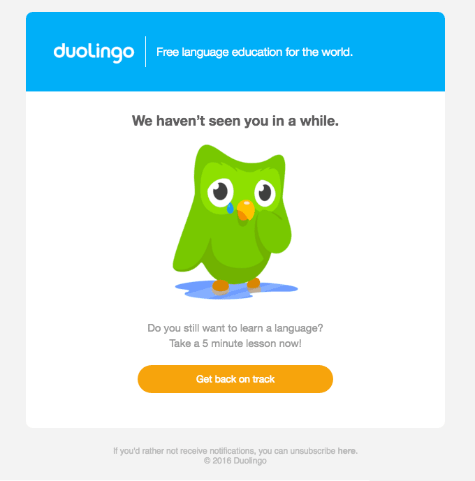 arcadia email | duolingo email campaigns